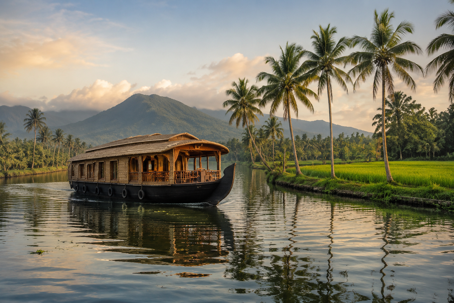Kerala houseboat and backwaters for South India tour packages from Kerala
